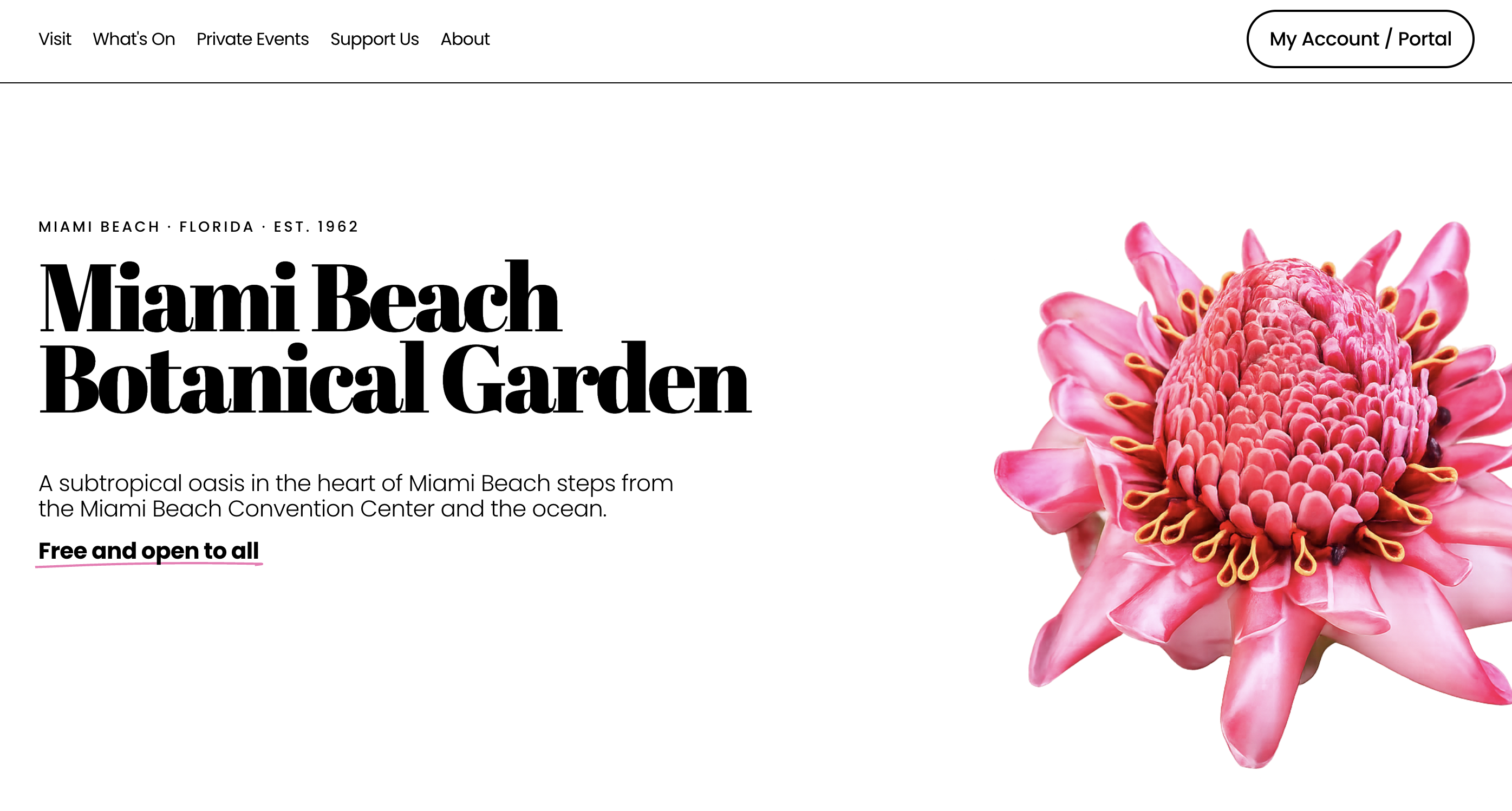Miami Beach Botanical Garden project